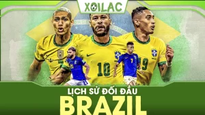 Thống kê chi tiết lịch sử đối đầu Brazil 5 trận gần nhất