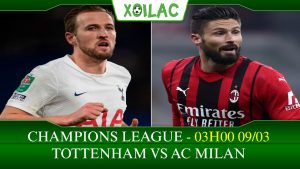 Soi kèo Tottenham vs AC Milan, 03h00 ngày 09/03/2023