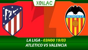 Soi kèo Atletico Madrid vs Valencia, 03h00 ngày 19/03