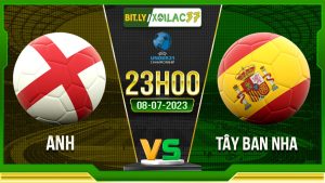 Soi kèo Anh vs Tây Ban Nha, 23h00 ngày 8/7/2023