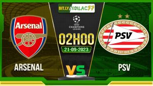 Soi kèo Arsenal vs PSV, 02h00 ngày 21/9/2023