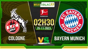 Soi kèo Cologne vs Bayern Munich, 02h30 ngày 25/11/2023