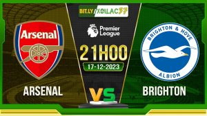 Soi kèo Arsenal vs Brighton, 21h00 ngày 17/12/2023