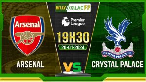 Soi kèo Arsenal vs Crystal Palace, 19h30 ngày 20/01/2024